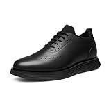 Bruno Marc Men's MaxFlex Dress Sneakers Oxfords Casual Wingtip Brogue Shoes,Size 11,All Black,SBOX2326M
