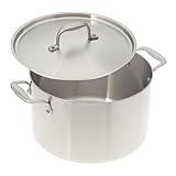 American Kitchen - 8 Quart Stainless Steel Stock Pot, Dutch Oven, With Cover, Made In America