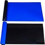 XCNO Blue Black Aquarium Background Poster Fish Tank Background Wallpaper Aquarium Backdrop Double-Sided Fish Tank Decorations Paper 12"x 25"