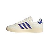 adidas Men's Grand Court 2.0 Sneaker, Off White/Lucid Blue/Better Scarlet, 13