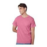 Hanes Authentic Short Sleeve T-Shirt, 100% Pre-Shrunk Cotton, Classic Fit, Tear Away Label, Pink, 4XL
