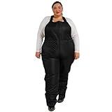 Snow Country Outerwear Women's Plus Size 1X-6X Ski Snow Bibs Vertex (Plus Size, 2X, Black)