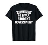 Student Government T-Shirt for Girls, Women, Boys & Men