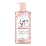 Bioré Rose Quartz + Charcoal Daily Purifying Cleanser, Oil Free Facial Cleanser Energizes Skin, Dermatologist Tested and Cruelty Free, 6.77 oz, Packaging May Vary