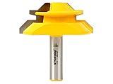 YONICO Router Bits Lock Miter 45 Degree - Up to 1-Inch Stock 1/2-Inch Shank 15122