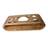 MagiDeal Cocktail Shaker Wooden Rack Bottle Rack Multipurpose Drinkware Decoration Devices Display Stand Bartending Tool Stand for Beginners Tabletop