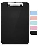 Mr. Pen- Plastic Clipboard, Letter Size, Black, Clipboard Plastic, Low-Profile Metal Clip with Retractable Hanging Hole, Back to School Supplies