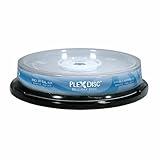 PLEXDISC 645-212 50 GB 6X Blu-ray Double Layer White Inkjet Recordable Disc BD-R DL, 10-Disc Spindle