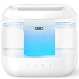 Dreo Humidifiers for Bedroom, Top Fill 4L Supersized Cool Mist Humidifier, 32H Runtime, 28 dB Quiet Ultrasonic Air Humidifier for Large Room, Plants, Baby Nursery, Indoor, Night Light, Easy to Clean