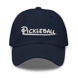 RND Serve Up Style: Low Profile Pickleball Embroidered Adjustable Hat (Cotton Blend, Navy)