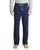 Nautica Men's Soft Knit Sleep Lounge-Pant, Navy, Large