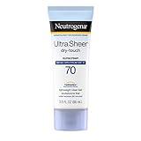 Neutrogena Ultra Sheer Dry-Touch Water Resistant and Non-Greasy Sunscreen Lotion with Broad Spectrum SPF 70, 3 Fl Oz (Pack of 1)