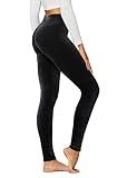 Conceited Velvet Leggings for Women - Premium Ultra-Soft Warm Velour Pants - Black - X-Large - 2X-Large