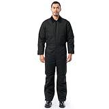 Wrangler Riggs Workwear Men's Insulated Duck Coverall, Black, Large