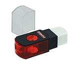 Derwent Pencil Sharpener with Eraser, Dual 2 in 1 (2302376)