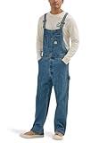 Lee Men's Workwear Bib Overall, Mid Wash, Medium