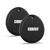 Tracker -2 Pack, Smart Bluetooth Tracker Item Finder Work with Apple Find My (iOS only), Smart Tag with Replaceable Battery, Item Finders for Luggage/Key/Suitcases/Backpack, IP68 Waterproof, Black