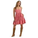 Wrangler Womens Red Tiered Mini Dress Red M
