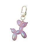 COLORFUL BLING Jelly Balloon Dog Keychain Accessories Backpack Pendant for Women -U