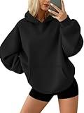 AUTOMET Hoodies for Women Oversized Sweatshirts Fall Fashion Outfits 2025 Pullover Fleece Casual Sweaters Winter Y2k Clothes Black S
