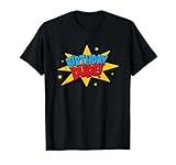 Birthday Dude Superhero Birthday Child Kids Birthday Comic T-Shirt