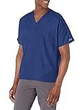 Cherokee Workwear womens Originals Unisex V-neck Tunic Top medical scrubs shirts, Navy, X-Large US