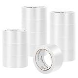 Amazon Basics Strong Adhesive Packaging Tape for Shipping, Moving and Storage, Clear, 1.88" x 54.6 yds, 12-pack, Translucence