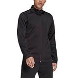 adidas Men's Warm-up Tricot Regular 3-stripes Track Jacket Black/Black X-Large