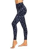 ZOOSIXX High Waisted Leggings for Women - Tummy Novelty Soft Opaque Printed Pants with Camo, Leopard for Workout Skating