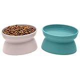 Kitty City Raised Cat Bowls, Small Bowl 2pk (Pastel)