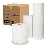 Karat Commercial Paper Towel Rolls, Absorbent & Sturdy for High Traffic Areas, White (Pack of 6)