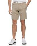 PGA TOUR mens Flat Front With Expandable Waistband (Size 30 - 44) Golf Shorts, Chinchilla, 36 US