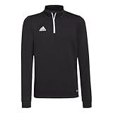 adidas Kids' Entrada 22 Training Top, Black, Large
