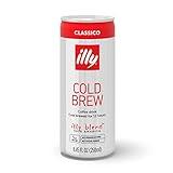 illy Ready To Drink Coffee - Cold Brew Cans - 100% Arabica Coffee - Smooth & Refreshing Taste - Convenient, Easy to Carry Coffee Drink – 8.5 oz., 12 Pack