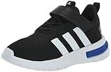 adidas Kids Racer TR23 Sneaker, Black/White/Team Royal Blue, 9 US Unisex Toddler