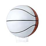 Murray Sporting Goods Autograph Basketball with Stand - Four Panel Signature Ready Display Memorabilia Autographic Basketball Regulation Size 29.5 inches