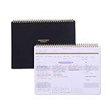 ZERONE CENTRE Productivity Weekly Planner - 54 Sheets Dashboard Spiral Deskpad Has 6 Focus Areas to List Tasks for Goals, Projects, Clients, Academic, or Shopping-Organize Your Daily Work Efficiently