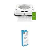 Bundle of iRobot Braava Jet M6 (6110) - Wi-Fi Connected, Precision Jet Spray, Smart Mapping, Works with Alexa, Ideal for Multiple Rooms, Recharges and Resumes, White, w/Dry Sweeping Pads, (7-Pack)