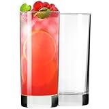 PARACITY Highball Glasses Set of 2, Drinking Glasses 10 Oz, Clear Glass Cups, Tall Tumbler Water Glasses, Glassware Set for Cocktail, Coffee, Mojitos