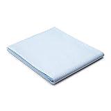 TIDI 980928 Single-Use Medical Equipment Drape, Stretcher Sheet or Exam Table Paper, Fluid and Barrier Protection, Tissue/Poly, Blue, 40" Width, 90" Length, Pack of 50