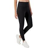 Hanes Women's Moves 7/8, Soft Moisture-Wicking Leggings with Internal Pocket, 25", Black, Large