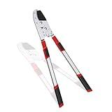 GARTOL Heavy-Duty Extendable Loppers, 28"-41" Telescopic Tree Trimmer, Double Ratcheting Branch Cutter, Anvil Lopper for Thick Branches, Cuts 2" Dry Wood