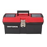 CRAFTSMAN Tool Box, Lockable, 16 in., Red/Black (CMST16901)