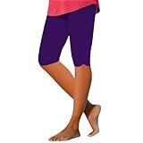 Orders My High Waisted Tummy Control Capri Pants for Women Yoga Capris Leggings Summer Pants for Women 2024 Workout Joggers Lounge Shorts 2025 Purple Prime+Deals Today Clearance Today's Prime+Deals