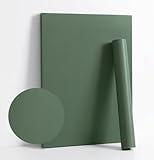 Dimoon 118''x17.7'' Green Peel and Stick Wallpaper Contact Paper Modern Self Adhesive Wall Paper Removable Renter Friendly Textured Solid Color Shelf Cabinet Vinyl Roll (118''x17.7'',Dark Green)