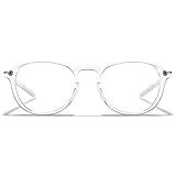 ROKA Oslo Gen 1 Modern Round Frame Readers - Clear Frame - 2x Magnification