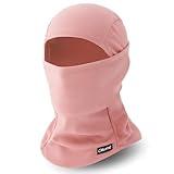 Oliumt Balaclava Ski Mask, Warm, Breathable & Lightweight, Full Coverage Fleece Winter Face Mask for Men & Women (Pink)