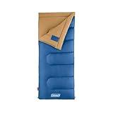 Coleman Brazos 20/30°F Adult Cool-Weather Sleeping Bag with No-Snag Zipper & Stuff Sack, Machine Washable