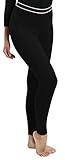 Rocky Women's Thermal Bottoms (Long John Base Layer Underwear Pants) Insulated for Outdoor Ski Warmth/Extreme Cold Pajamas (Black - Medium)