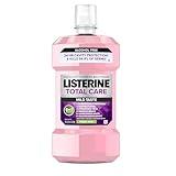 Listerine Total Care Alcohol-Free Anticavity Fluoride Mouthwash, 6 Benefit Oral Rinse to Help Kill 99% of Germs That Cause Bad Breath, Strengthen Enamel, Fresh Mint Flavor, 1 L